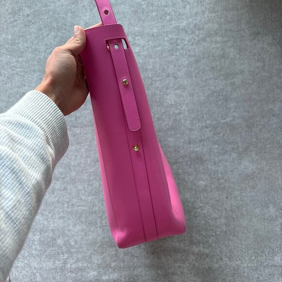 $750 Wandler Lotta Large Pink Leather Tote Bag - Picture 4 of 8